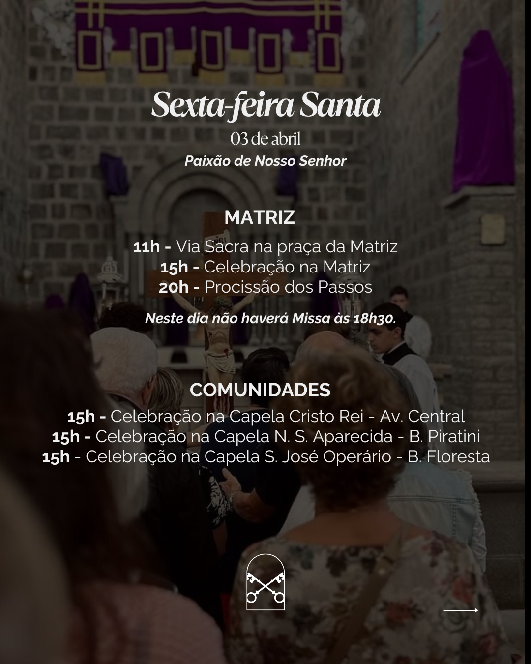 Programação Semana Santa