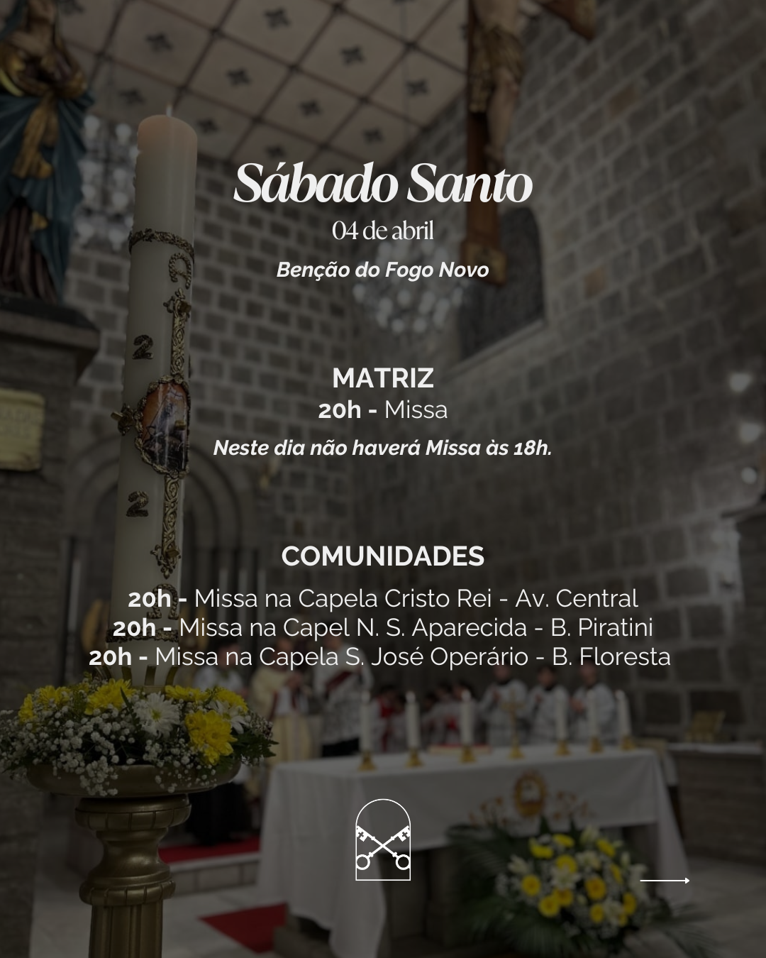 Programação Semana Santa
