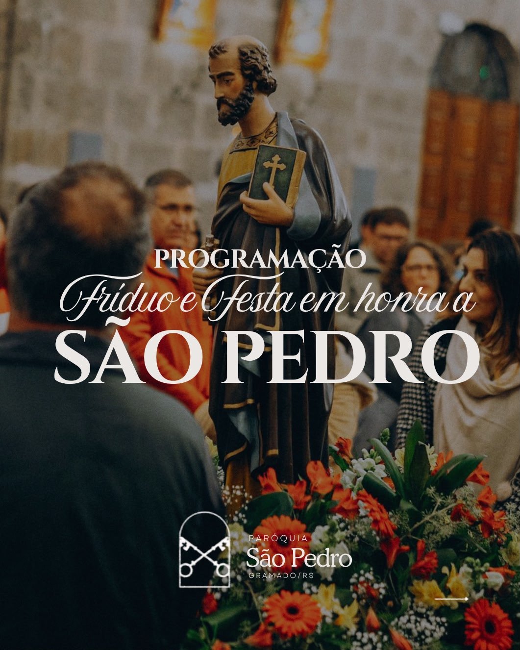 Programação Tríduo em Honra a São Pedro