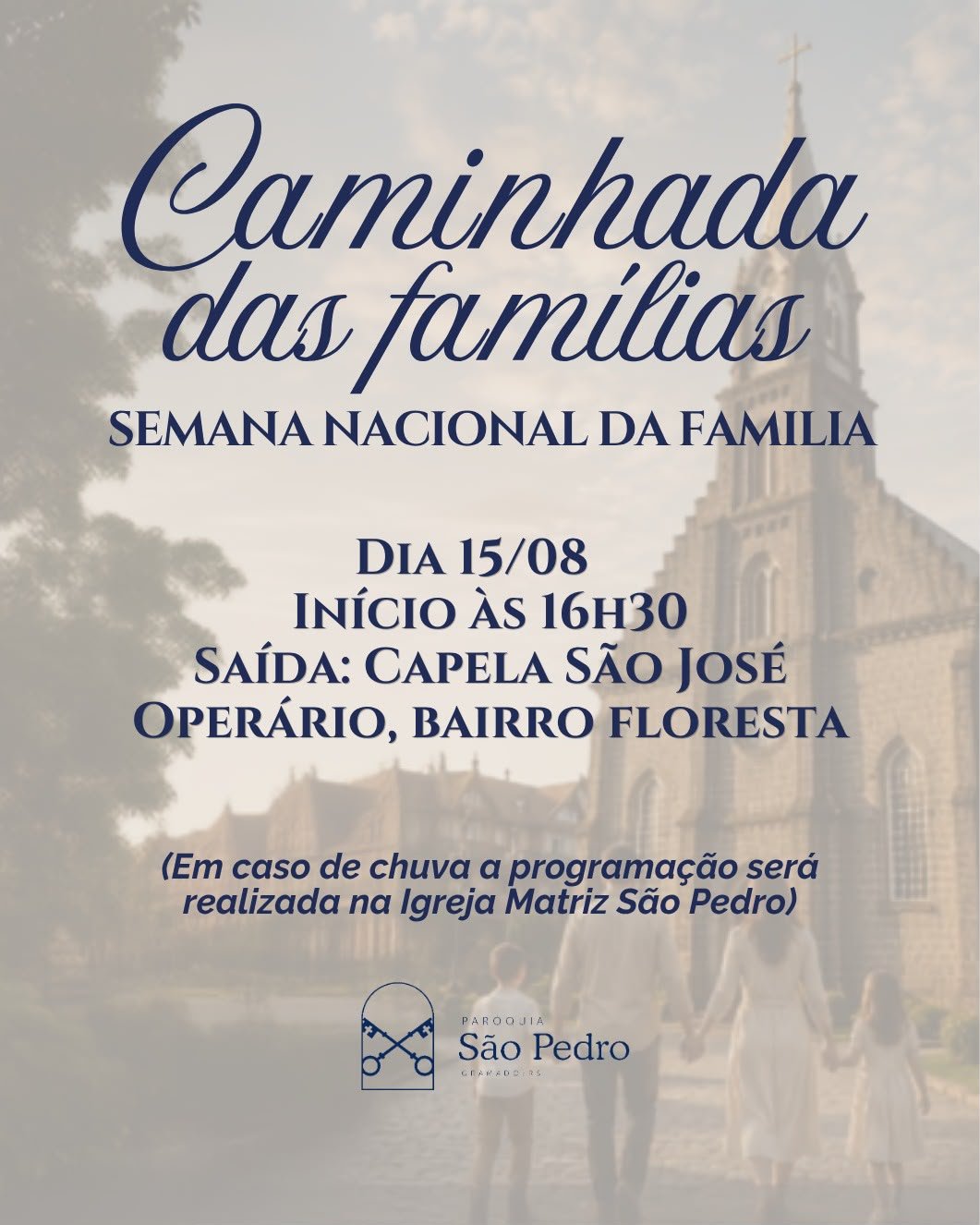 Caminhada das Famílias - 15/08/2026
