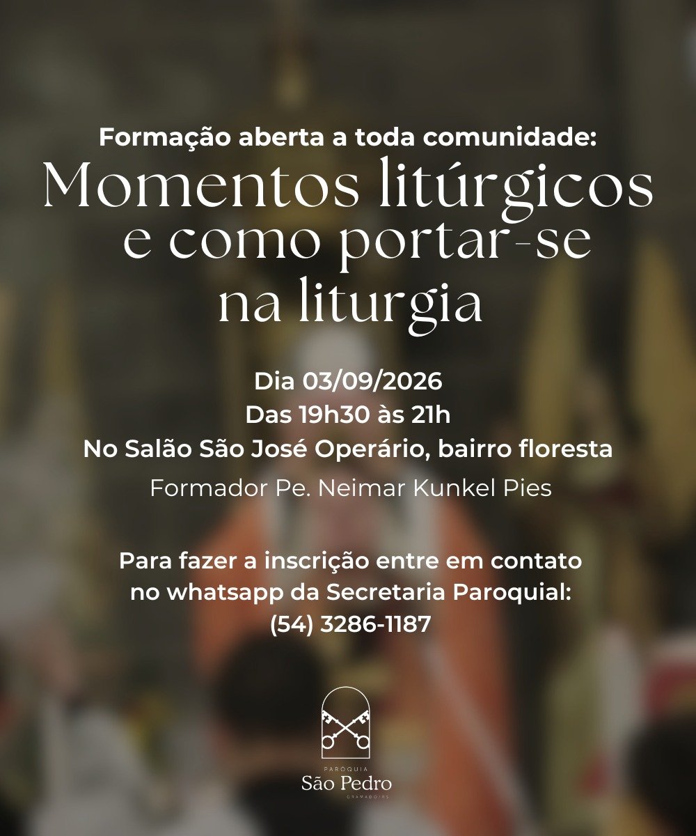 Formação de Liturgia - 03/09/2026